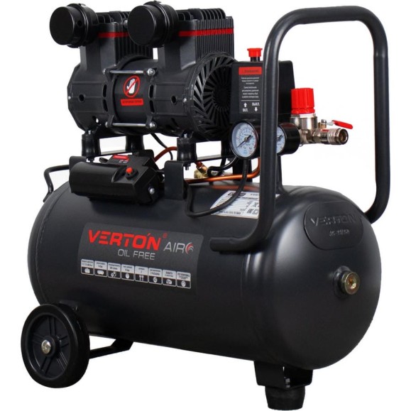 Компрессор VERTON air ac-24/260 230 В, 50 Гц, безмасляный, 260 л/м, 24л, 8б, 1,5 кВт, 2850 об/мин, рапид/быстросъем 01.13824.13923 Компрессор VERTON air ac-24/260 230 В, 50 Гц, безмасляный, 260 л/м, 24л, 8б, 1,5 кВт, 2850 об/мин, рапид/быстросъем 01.13824.13923