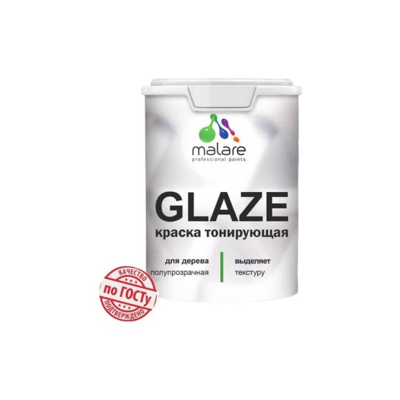 Краска Glaze декоративная с тонирующим эффектом для деревянных поверхностей MALARE лессирующая полупрозрачная, быстро сохнет без запаха, Тик, 1.8 кг 4660504765742 КГЛЗТИКПГ0180 Краска Glaze декоративная с тонирующим эффектом для деревянных поверхностей MALARE лессирующая полупрозрачная, быстро сохнет без запаха, Тик, 1.8 кг 4660504765742 КГЛЗТИКПГ0180