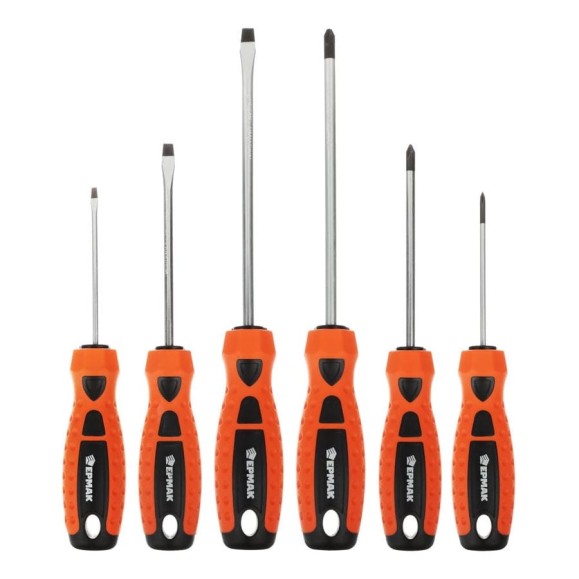 Набор 6 отверток ЕРМАК PH2x150, SL6x150, PH1x100, SL5x100, PH0x75, SL3x75 651-237 Набор 6 отверток ЕРМАК PH2x150, SL6x150, PH1x100, SL5x100, PH0x75, SL3x75 651-237
