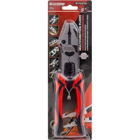 Плоскогубцы комбинированные многофункциональные Forcekraft FK-611L215(62323) Плоскогубцы комбинированные многофункциональные Forcekraft FK-611L215(62323)
