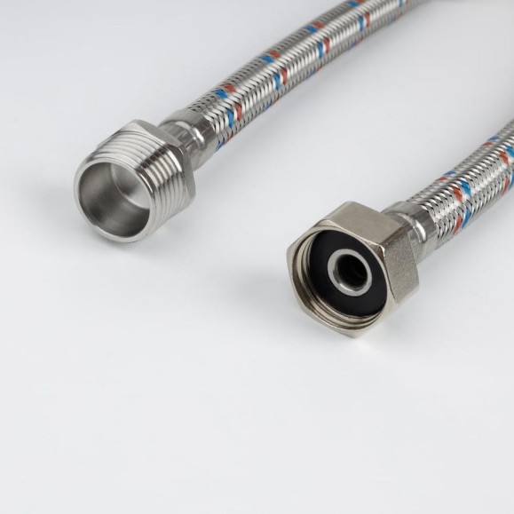 Гибкая подводка IDDIS F1/2xM1/2, SS304, латунь, 0.3 м, 926BBS03ZP Гибкая подводка IDDIS F1/2xM1/2, SS304, латунь, 0.3 м, 926BBS03ZP