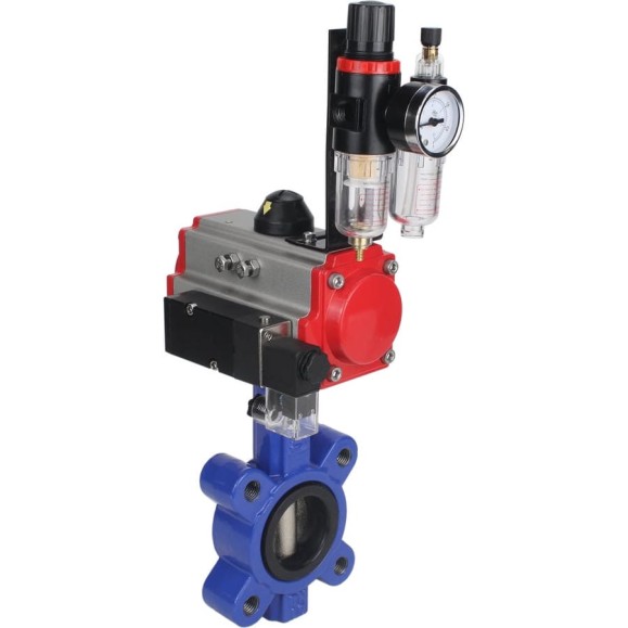 Затвор DN.ru QT450-QT450-EPDM-2W-Fb-H Ду65 Ру16 LUG пн.привод, пн.распределитель, БПВ D050-50481 Затвор DN.ru QT450-QT450-EPDM-2W-Fb-H Ду65 Ру16 LUG пн.привод, пн.распределитель, БПВ D050-50481