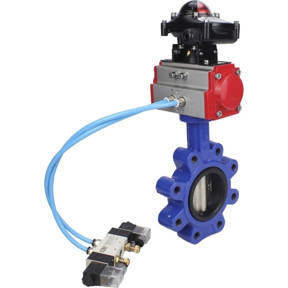 Затвор DN.ru QT450-QT450-EPDM-2W-Fb-H Ду100 Ру16 LUG пн.привод, пн.распределитель, БКВ D050-52217 Затвор DN.ru QT450-QT450-EPDM-2W-Fb-H Ду100 Ру16 LUG пн.привод, пн.распределитель, БКВ D050-52217