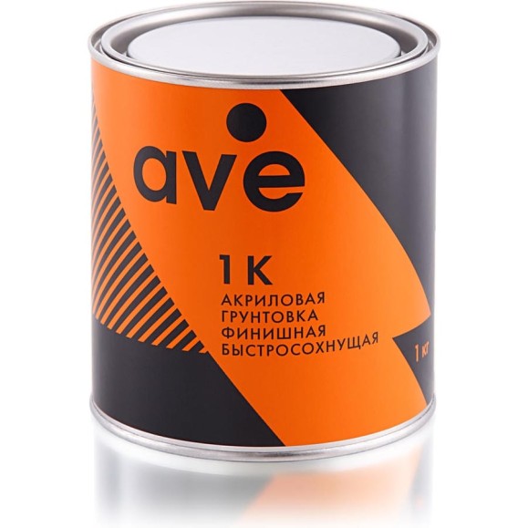 Быстросохнущая финишная акриловая грунтовка AVE 1К 1 кг 1050052 Быстросохнущая финишная акриловая грунтовка AVE 1К 1 кг 1050052