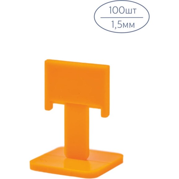Система выравнивания плитки СВП зажим (100 шт; 1.5 мм) МастерОк 101 Система выравнивания плитки СВП зажим (100 шт; 1.5 мм) МастерОк 101