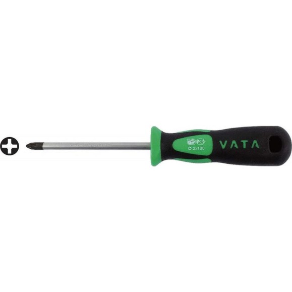 Отвертка крестовая VATA PH1_150 мм 9241004 Отвертка крестовая VATA PH1_150 мм 9241004