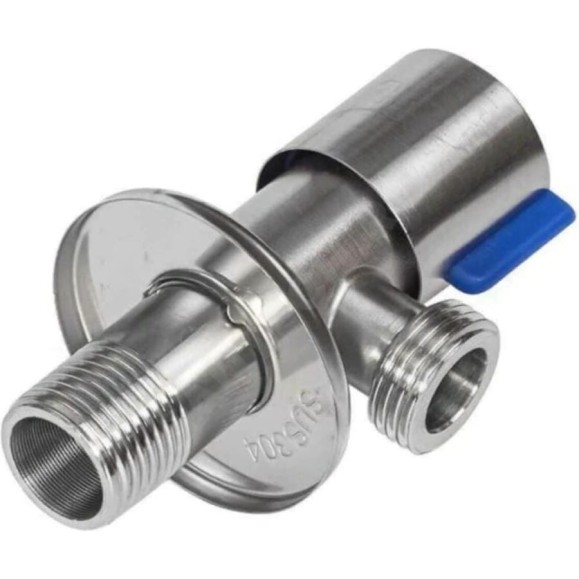 Кран угловой SANTECHSYSTEMS нерж быт G1/2" Ру10 р/р кран-букса 109-1546