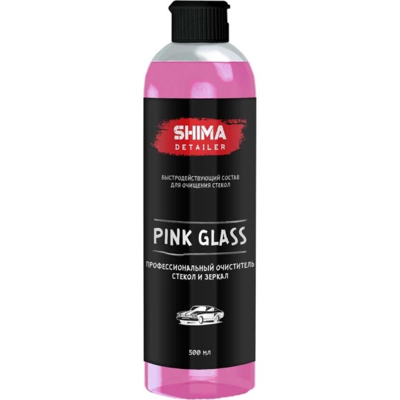 Профессиональный очиститель стекол и зеркал SHIMA DETAILER "PINK GLASS" 500 мл 4610326360823