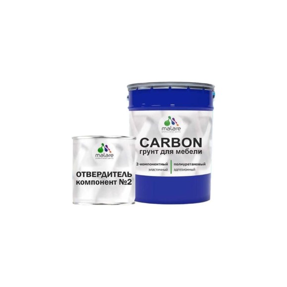 Полиуретановый грунт MALARE 2К CARBON для мебели, двухкомпонентный высокопрочный износостойкий укрепляющий УФ-стойкий эластичный, 1.8 кг + 70 гр отвердитель 4660504765407 ПУГМЕБПР0180 Полиуретановый грунт MALARE 2К CARBON для мебели, двухкомпонентный высокопрочный износостойкий укрепляющий УФ-стойкий эластичный, 1.8 кг + 70 гр отвердитель 4660504765407 ПУГМЕБПР0180