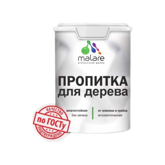Пропитка для дерева от плесени и грибка с антисептическим эффектом MALARE без запаха, полуглянцевая, венге, 1,8 л ПРПТКДЕРВЕНПГ0180 Пропитка для дерева от плесени и грибка с антисептическим эффектом MALARE без запаха, полуглянцевая, венге, 1,8 л ПРПТКДЕРВЕНПГ0180
