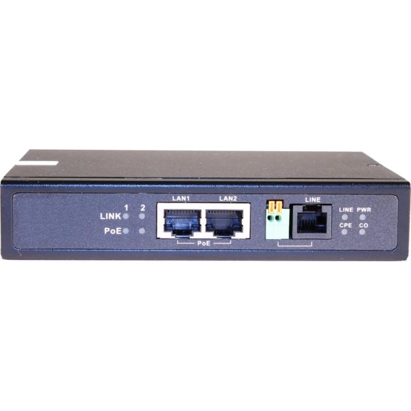 Удлинитель Ethernet (VDSL) на 2 порта до 3000м с функцией PoE TR-IP2PoE OSNOVO 10587 Удлинитель Ethernet (VDSL) на 2 порта до 3000м с функцией PoE TR-IP2PoE OSNOVO 10587