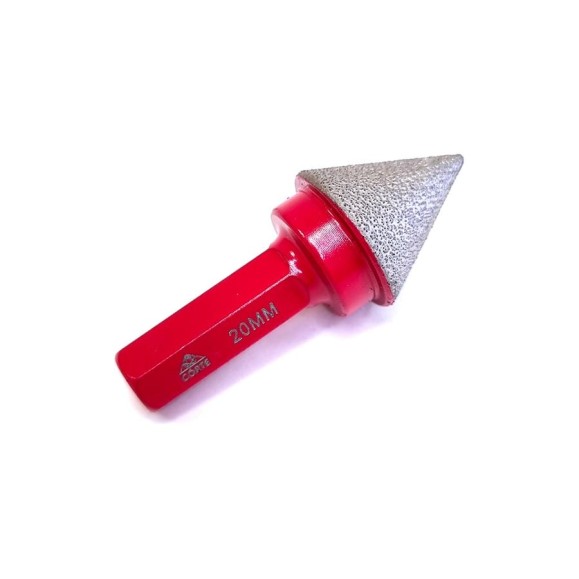 Фреза алмазная конусная с шетигранным хвостовиком CORTE 3/8 HEX 0-20 мм. CBH020 Фреза алмазная конусная с шетигранным хвостовиком CORTE 3/8 HEX 0-20 мм. CBH020
