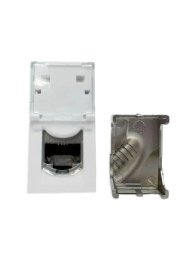 Компьютерная розетка Filum RJ45, UTP, CAT6A, 45x22,5 мм (mosaic), toolles, белая FL-FP112-C6A