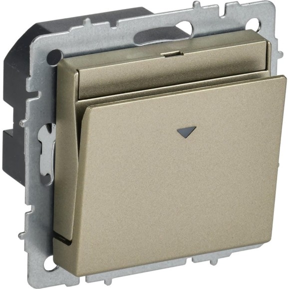 Выключатель карточный IEK BRITE 30А ВС10-1-8-БрШ шампань BR-V11-0-10-K37 Выключатель карточный IEK BRITE 30А ВС10-1-8-БрШ шампань BR-V11-0-10-K37