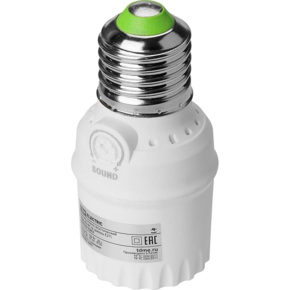 Датчик оптико-акустический TDM ELECTRIC ДОА-Пт-01 (в цоколь Е27) 230 В, 100 Вт, 30 сек, 40 лк, 50-80 дБ, IP20 TDM SQ0324-0202 Датчик оптико-акустический TDM ELECTRIC ДОА-Пт-01 (в цоколь Е27) 230 В, 100 Вт, 30 сек, 40 лк, 50-80 дБ, IP20 TDM SQ0324-0202