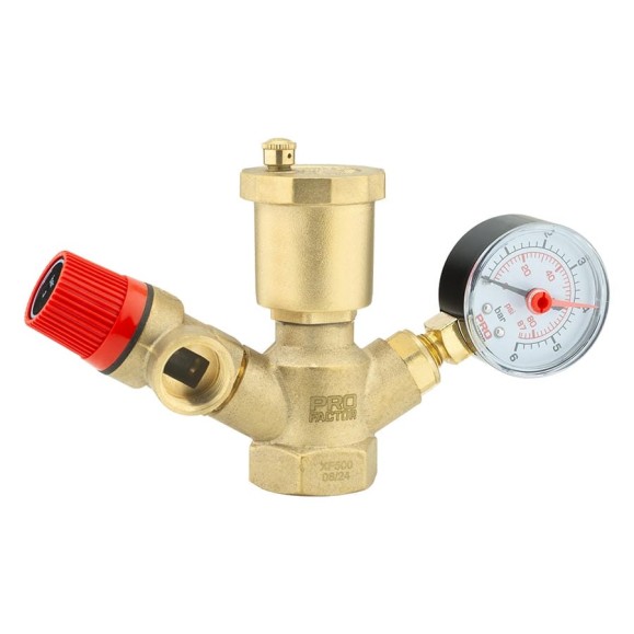 Группа безопасности котла PROFACTOR Y-mod. 1- 3 bar PF BS 573 Группа безопасности котла PROFACTOR Y-mod. 1- 3 bar PF BS 573