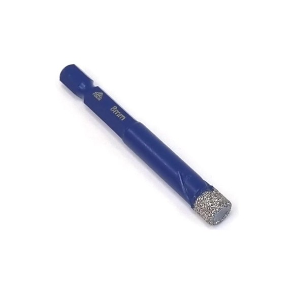 Коронка алмазная CORTE с шестигранным хвостовиком 1/4 HEX 8 мм. SBH08 Коронка алмазная CORTE с шестигранным хвостовиком 1/4 HEX 8 мм. SBH08