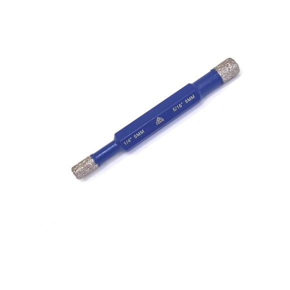 Коронка алмазная CORTE двусторонняя с шестигранным хвостовиком 3/8 HEX 6-8 мм. SBH0608 Коронка алмазная CORTE двусторонняя с шестигранным хвостовиком 3/8 HEX 6-8 мм. SBH0608