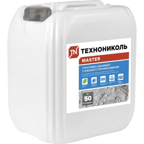 Грунтовка глубокого проникновения Технониколь AQUAMAST, канистра 5 кг TN788467 Грунтовка глубокого проникновения Технониколь AQUAMAST, канистра 5 кг TN788467