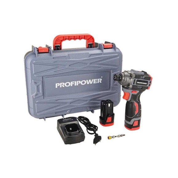 Аккумуляторный бесщеточный винтоверт Profipower BL-162(16В,160Нм, Li-ion 2шт, 2.0Ач, 3 скорости,З/У,в кейсе) E0211 Аккумуляторный бесщеточный винтоверт Profipower BL-162(16В,160Нм, Li-ion 2шт, 2.0Ач, 3 скорости,З/У,в кейсе) E0211