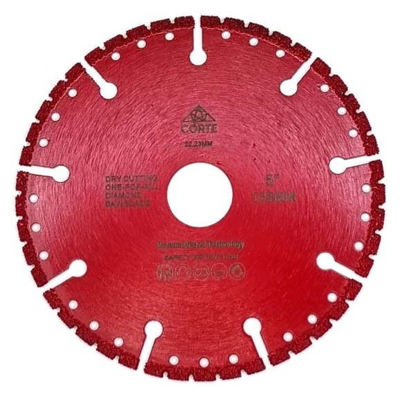 Диск алмазный CORTE для УШМ 22,2 мм 125х2х4 мм. UNIVERSAL BLADE UBD125