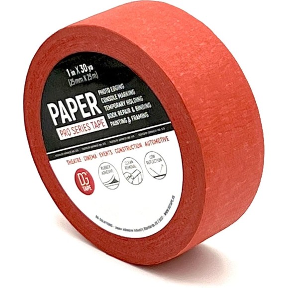 Клейкая лента бумажная крепированная DGTAPE Masking Tape Regular красная 25мм х 23м MTR2523R Клейкая лента бумажная крепированная DGTAPE Masking Tape Regular красная 25мм х 23м MTR2523R