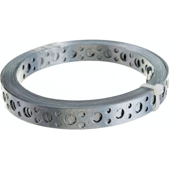 Перфорированная лента Rizzel 20x0,55 мм, для вентиляции, 25 м, 5 шт. 00000188740 Перфорированная лента Rizzel 20x0,55 мм, для вентиляции, 25 м, 5 шт. 00000188740