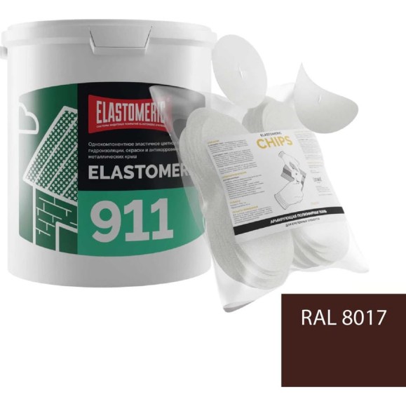 Ремкомплект для гидроизоляции и ремонта кровли Elastomeric Systems 911, 3 кг, коричневый и Chips 50 шт. 911_8017_3kg_krug_7 Ремкомплект для гидроизоляции и ремонта кровли Elastomeric Systems 911, 3 кг, коричневый и Chips 50 шт. 911_8017_3kg_krug_7
