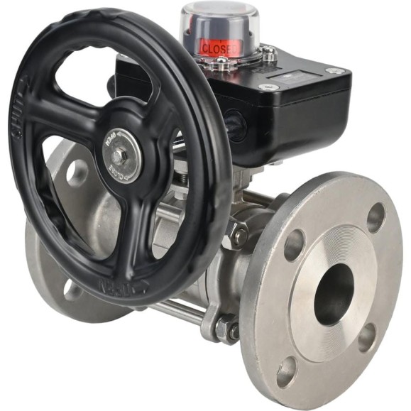 Шаровой кран DN.ru КШФПТ-ISO.304.180 Ду20 Ру40 с редуктором HGB-1 D160-12858 Шаровой кран DN.ru КШФПТ-ISO.304.180 Ду20 Ру40 с редуктором HGB-1 D160-12858