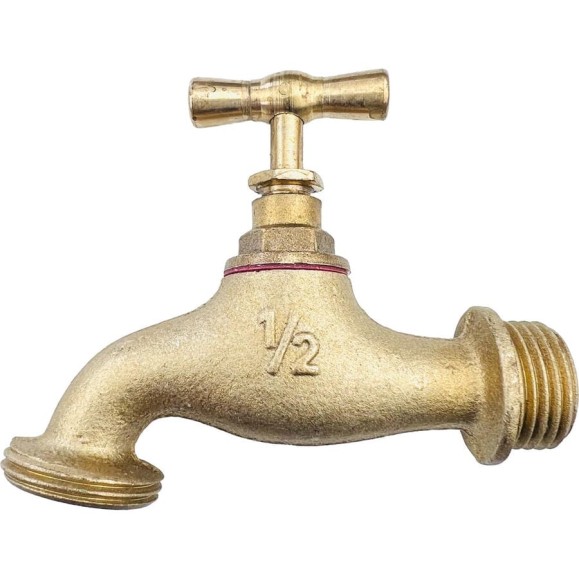 Кран садовый с вентелем Профитт вход 1/2", выход 3/4" 2103315 Кран садовый с вентелем Профитт вход 1/2", выход 3/4" 2103315