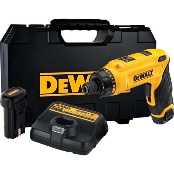 Аккумуляторная отвертка Dewalt DCF680G2, 7.2 В, 430 об/мин, с 2 АКБ 1 Ач и ЗУ, в сумке DCF680G2-QW Аккумуляторная отвертка Dewalt DCF680G2, 7.2 В, 430 об/мин, с 2 АКБ 1 Ач и ЗУ, в сумке DCF680G2-QW