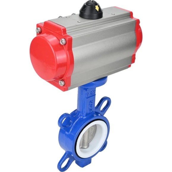 Затвор DN.ru WCB-316L-PTFE Ду50 Ру16 с пневмоприводом D050-02384 Затвор DN.ru WCB-316L-PTFE Ду50 Ру16 с пневмоприводом D050-02384
