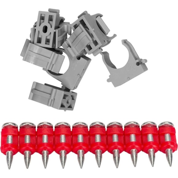 Комплект F8s F-8s F8-CPE20 крепеж-клипса + гвоздь F-CN 3,0x19, 1000 шт. 2-2-4-8414 Комплект F8s F-8s F8-CPE20 крепеж-клипса + гвоздь F-CN 3,0x19, 1000 шт. 2-2-4-8414