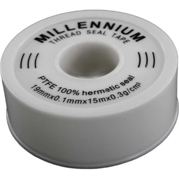 ФУМ-лента Millennium 19 ммх0,10 ммх15 м, белая FLBW1501 ФУМ-лента Millennium 19 ммх0,10 ммх15 м, белая FLBW1501