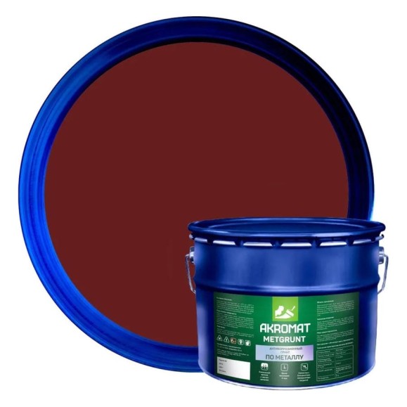 Грунт Акромат AKROMAT METGRUNT (МЕТГРУНТ) 10 кг, коричнево-красный УТ000013971 Грунт Акромат AKROMAT METGRUNT (МЕТГРУНТ) 10 кг, коричнево-красный УТ000013971