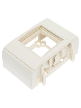 Дополнительный настенный бокс LANMASTER Mosaic на 1 модуль, 45x45, белый LAN-WA-RMB-F45/E-WH Дополнительный настенный бокс LANMASTER Mosaic на 1 модуль, 45x45, белый LAN-WA-RMB-F45/E-WH