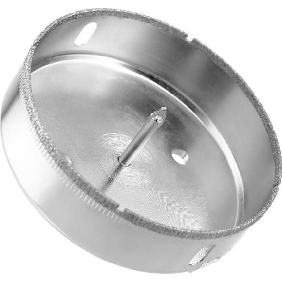 Коронка с центрирующим сверлом по стеклу и керамике (100Х55 мм) Vertextools 336-100-55 Коронка с центрирующим сверлом по стеклу и керамике (100Х55 мм) Vertextools 336-100-55