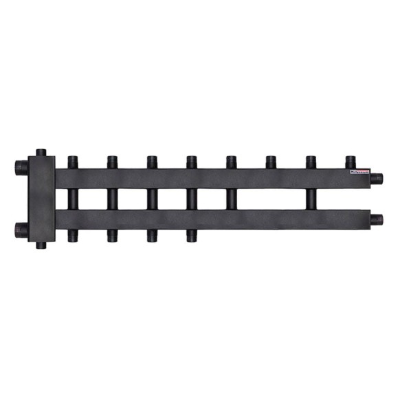 Коллектор для котла 1 1/2" × 1" наружная резьба 125 мм дублер 4+2+1 контура с гидроразделителем Millennium MKDG2585.421M Коллектор для котла 1 1/2" × 1" наружная резьба 125 мм дублер 4+2+1 контура с гидроразделителем Millennium MKDG2585.421M