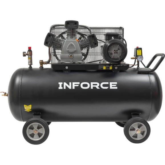 Ременной компрессор (200 л; 10 бар; 580 л/мин) Inforce BCX-200L-3P Ременной компрессор (200 л; 10 бар; 580 л/мин) Inforce BCX-200L-3P