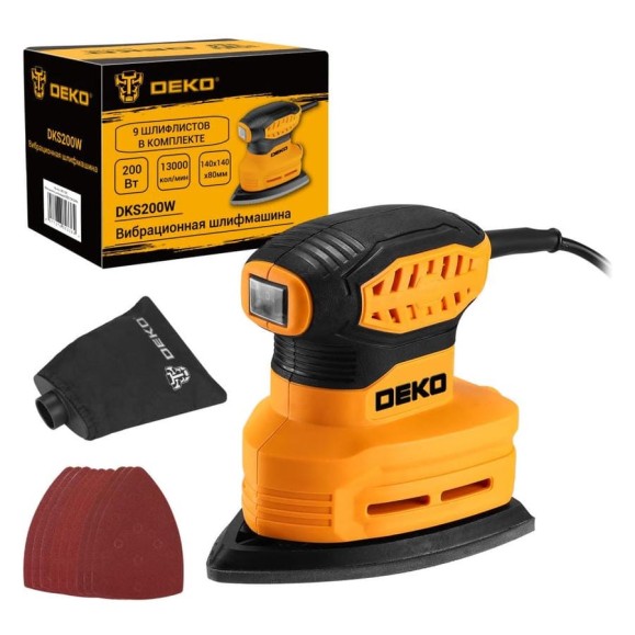 Вибрационная шлифмашина DEKO DKS200W 083-1200