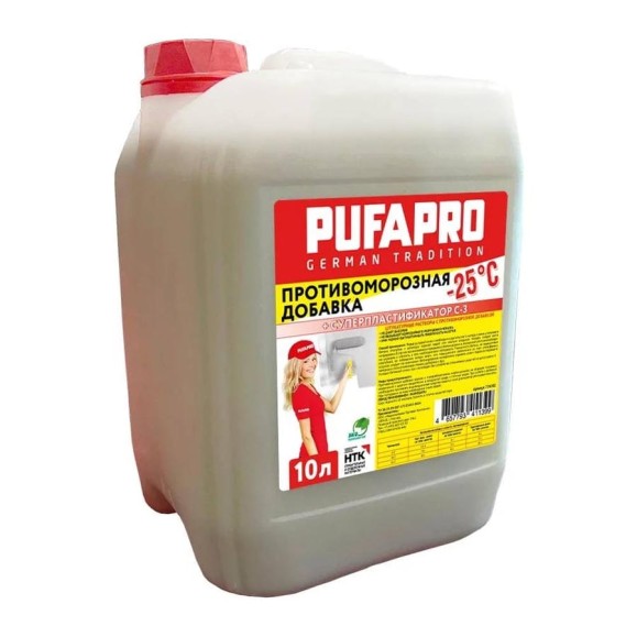 Противоморозная добавка PUFAPRO с пластификатором С-3 10 л -25 Темная 776002