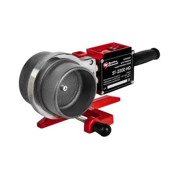 Сварочный аппарат д/пласт. труб QUATTRO ELEMENTI ST-2200 HD профессиональный (2,2 кВт, 50-110 мм, усиленный кейс) 920-193 Сварочный аппарат д/пласт. труб QUATTRO ELEMENTI ST-2200 HD профессиональный (2,2 кВт, 50-110 мм, усиленный кейс) 920-193
