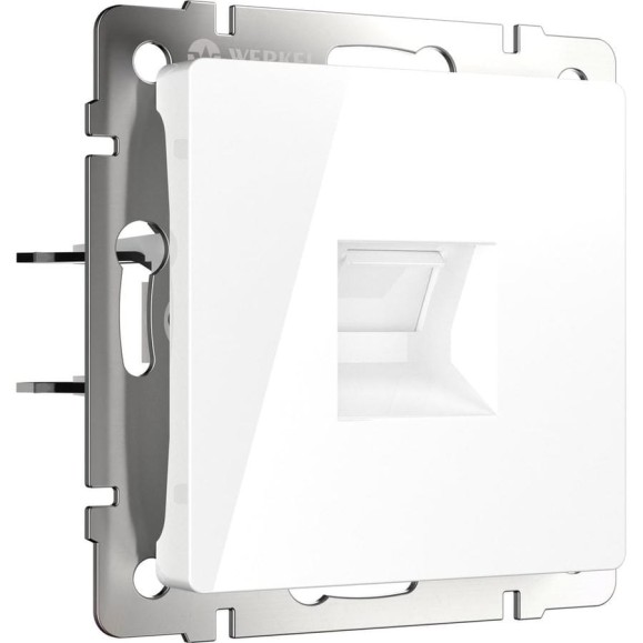 Розетка Ethernet RJ-45 WERKEL W5120101 cat. 6A, экранированная, белый a069683 Розетка Ethernet RJ-45 WERKEL W5120101 cat. 6A, экранированная, белый a069683