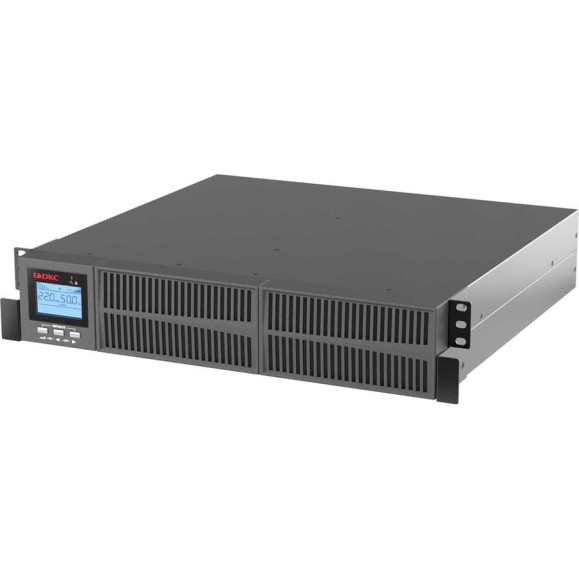 Источник бесперебойного питания DKC серии Small Rackmount, онлайн, 1000 ВА/900 Вт, 1/1, 6xIEC C13,EPO, USB, RS 232, Rack 2U, з/у 1А, 2x9Ач 1 ШТ SMALLR1A5I