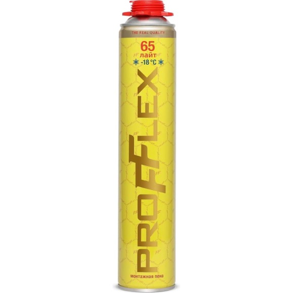 Пена монтажная PROFFLEX PRO 65 л, Лайт, зима 70138