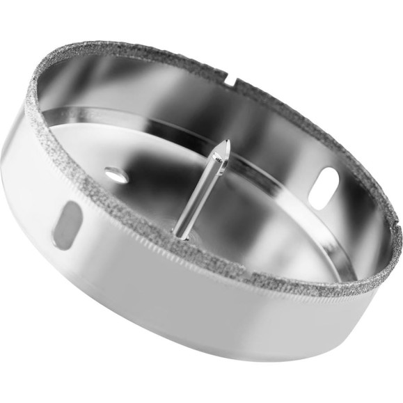 Коронка с центрирующим сверлом по стеклу и керамике (110х55 мм) Vertextools 336-110-55 Коронка с центрирующим сверлом по стеклу и керамике (110х55 мм) Vertextools 336-110-55
