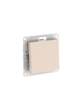 1-клавишный переключатель Systeme Electric ATLASDESIGN, сх.6, 10АХ, мех., быстрозажим. клем., БЕЖЕВЫЙ ATN000261S