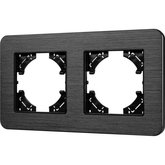 Рамка Arlight FRM-AKIRY-AL-2-BK алюминиевая, 1шт 0 049725 Рамка Arlight FRM-AKIRY-AL-2-BK алюминиевая, 1шт 0 049725