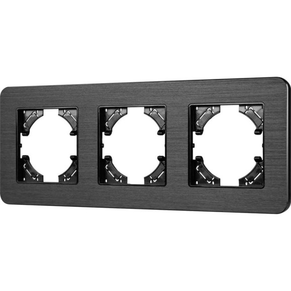 Рамка Arlight FRM-AKIRY-AL-3-BK алюминиевая, 1шт 0 049729 Рамка Arlight FRM-AKIRY-AL-3-BK алюминиевая, 1шт 0 049729