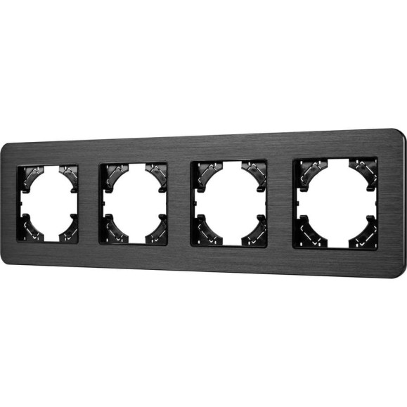 Рамка Arlight FRM-AKIRY-AL-4-BK алюминиевая, 1шт 0 049732 Рамка Arlight FRM-AKIRY-AL-4-BK алюминиевая, 1шт 0 049732